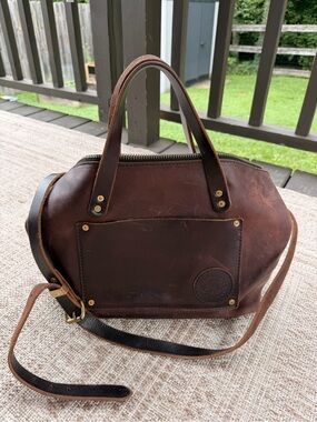 River City Leather deluxe tote - pull-up brown